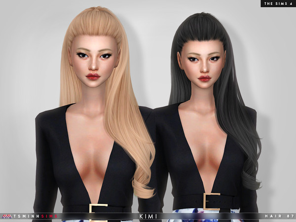 Sims 4 Kimi Hair 87 by TsminhSims at TSR