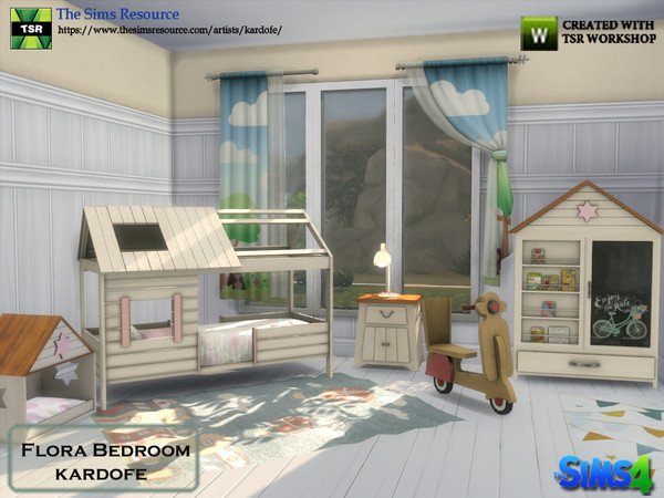 Sims 4 Flora Bedroom by kardofe at TSR