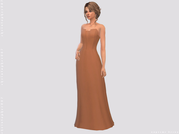 Sims 4 Supreme Dress by Christopher067 at TSR