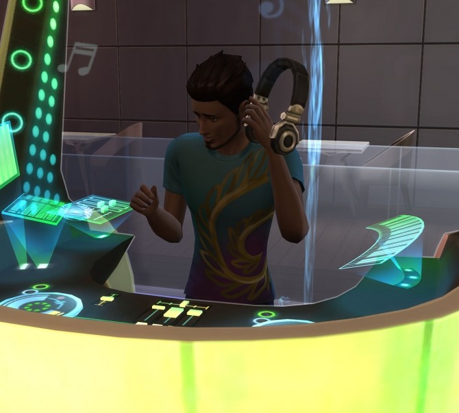 Sims 4 Seperated DJ Headphones and Shirts by endermbind at Mod The Sims
