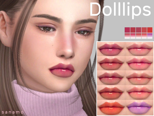 Sims 4 Lipstick 02 by Sanamo at TSR