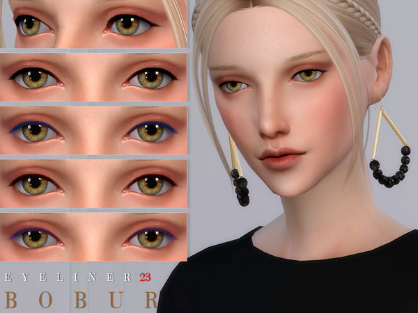 Sims 4 Eyeliner 23 by Bobur3 at TSR
