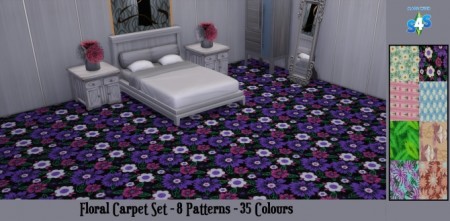 Mixed Floral Carpet SET by wendy35pearly at Mod The Sims