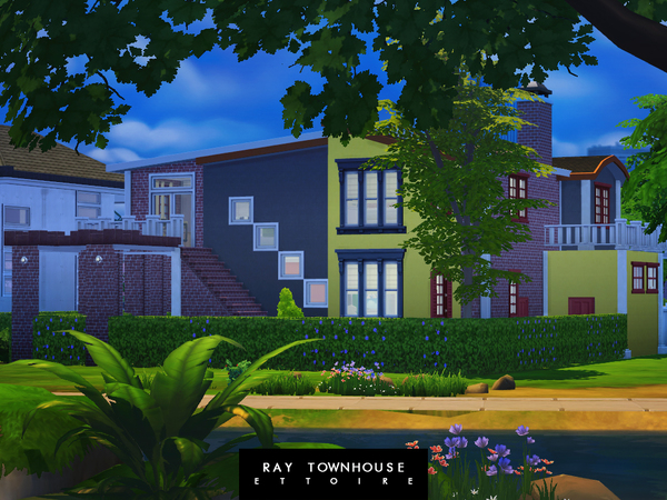 Sims 4 Ray Townhouse by Ettoire at TSR