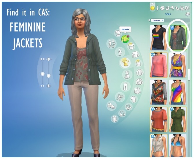 Sims 4 Utility Jacket and T Shirt Recolors by sionelle at Mod The Sims
