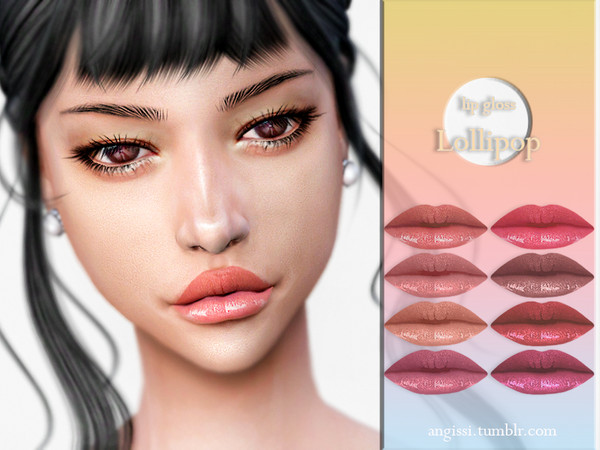Sims 4 LIP GLOSS lollipop by ANGISSI at TSR