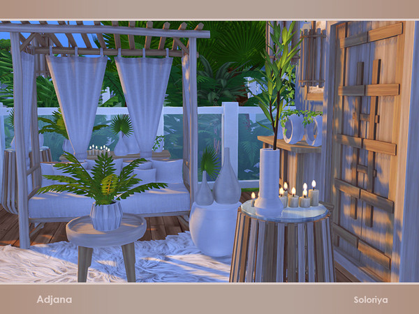 Sims 4 Adjana living room set by soloriya at TSR