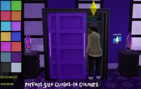 Perfect Size Closet 14 Recolours by wendy35pearly at Mod The Sims