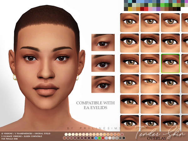 Sims 4 Tender Skin Overlay Female by Pralinesims at TSR