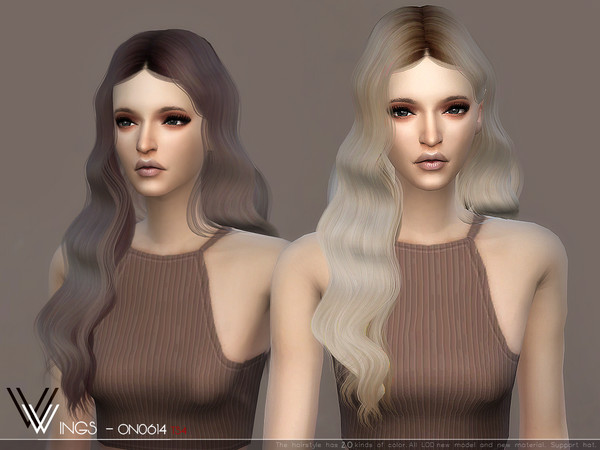 Sims 4 WINGS ON0614 hair by wingssims at TSR