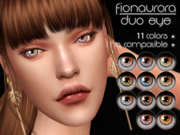 Sims 4 Duo Eyes by fionaurora at TSR