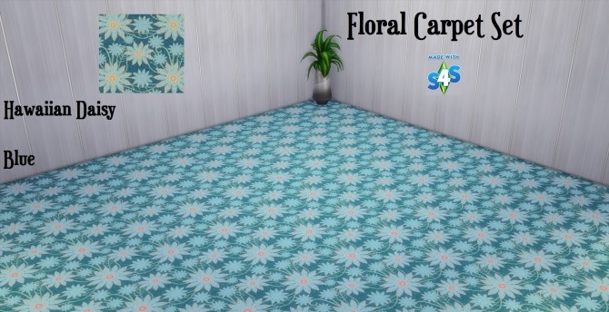 Sims 4 Mixed Floral Carpet SET by wendy35pearly at Mod The Sims