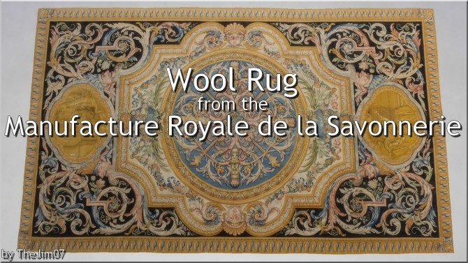 Sims 4 XVIIth century rug by TheJim07 at Mod The Sims