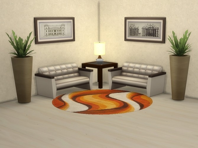 Sims 4 Mea Modern Round Rugs by oumamea at Mod The Sims