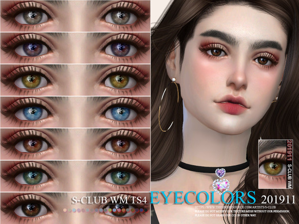 Sims 4 Eyecolors 201911 by S Club WM at TSR