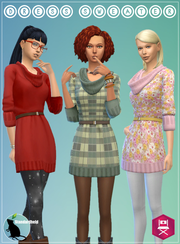 Sims 4 EP06 Dress Sweater at Standardheld