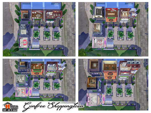 Sims 4 Ginfree Shoppingtown by autaki at TSR