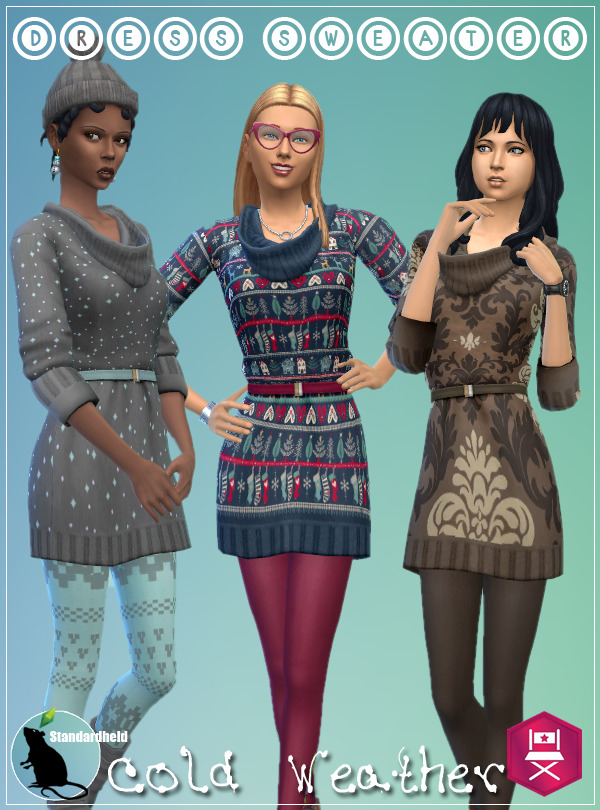 Sims 4 EP06 Dress Sweater at Standardheld