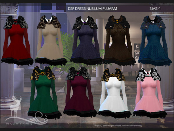 Sims 4 DSF DRESS NUBILUM PLUVIAM by DanSimsFantasy at TSR