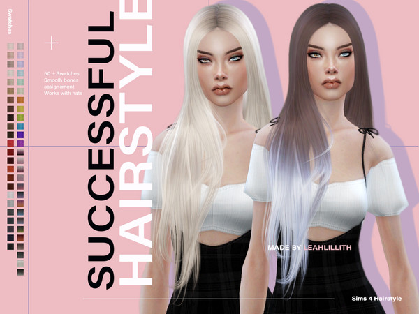 Sims 4 Successful Hairstyle by Leah Lillith at TSR