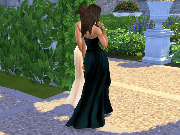 Sims 4 Oliva Formal Dress by neinahpets at TSR