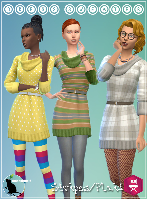 EP06 Dress Sweater at Standardheld » Sims 4 Updates