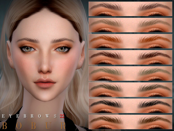 Sims 4 Eyebrows 22 by Bobur3 at TSR