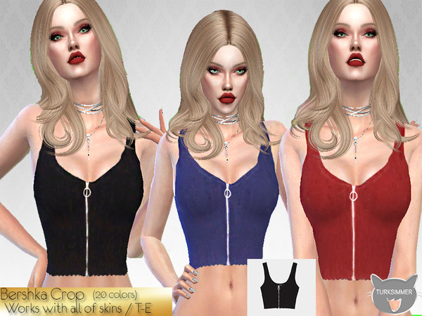 Sims 4 Crop top by turksimmer at TSR