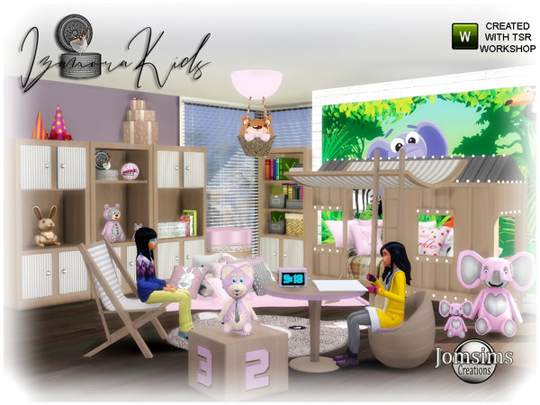 Sims 4 Izanora kids bedroom by jomsims at TSR