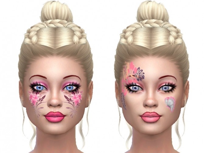 Sims 4 Face paint for fun at Trudie55