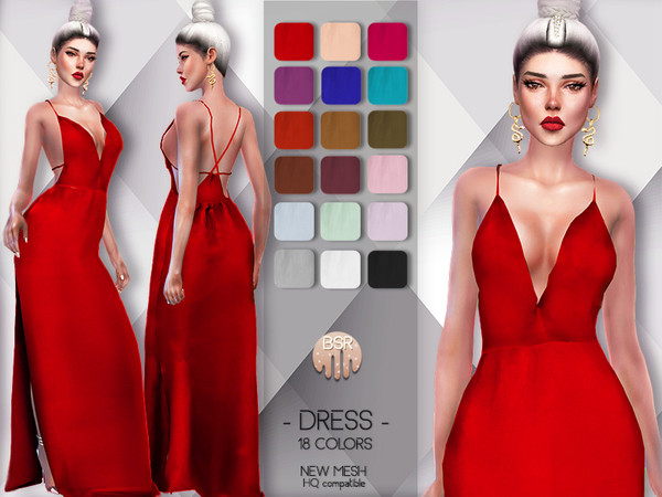 Sims 4 Dress BD63 by busra tr at TSR