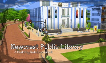 Newcrest Public Library by JudeEmmaNell at Mod The Sims