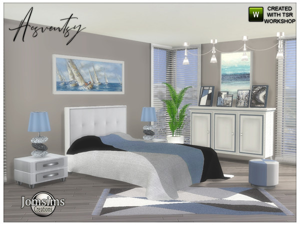 Sims 4 Acsventsy bedroom by jomsims at TSR