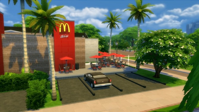 Sims 4 Magnolia Promenade renovation #5 McDonalds by iSandor at Mod The Sims