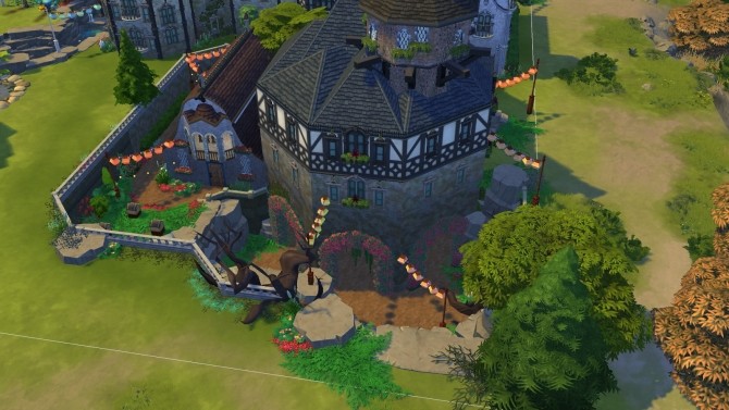 Sims 4 Manor on the castle ruins by EyeCandy at Mod The Sims