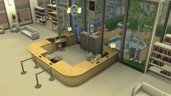 Sims 4 Newcrest Public Library by JudeEmmaNell at Mod The Sims