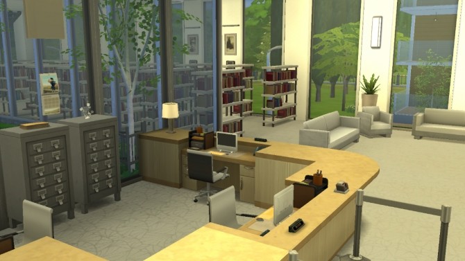 Sims 4 Newcrest Public Library by JudeEmmaNell at Mod The Sims