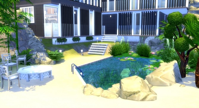 Sims 4 Villa Rock NO CC by valbreizh at Mod The Sims