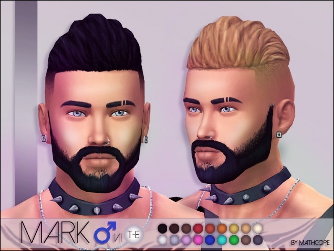 Sims 4 Mark hair by Mathcope at Sims 4 Studio