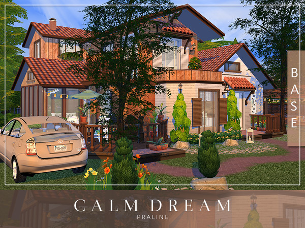 Sims 4 Calm Dream house by Pralinesims at TSR