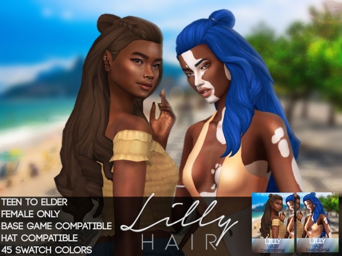 Sims 4 LILLY HAIR at Candy Sims 4