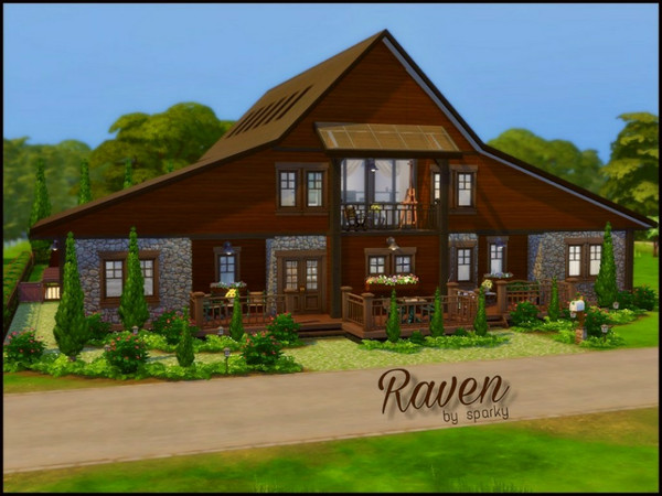 Sims 4 Raven house by sparky at TSR