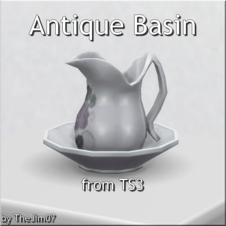 Antique Basin by TheJim07 at Mod The Sims