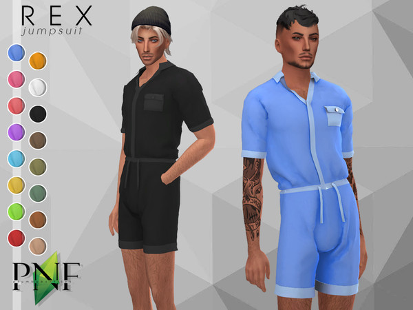 Sims 4 REX  jumpsuit by Plumbobs n Fries at TSR