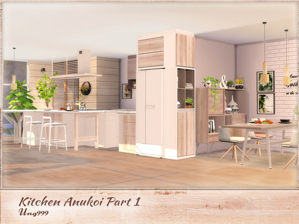 Sims 4 Kitchen Anukoi Part 1 by ung999 at TSR