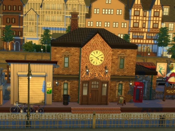 Sims 4 The Train Station at KyriaT’s Sims 4 World