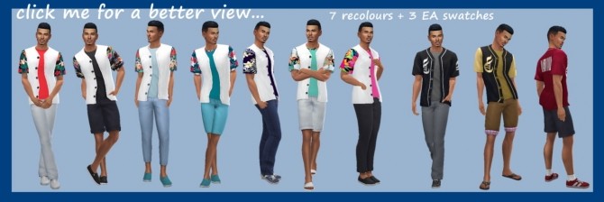Sims 4 EP03 JERSEY & TEE at Sims4Sue