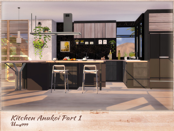 Sims 4 Kitchen Anukoi Part 1 by ung999 at TSR