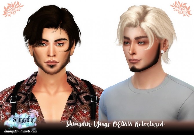 Sims 4 Wings OE0818 Hair Retexture Naturals + Unnaturals at Shimydim Sims