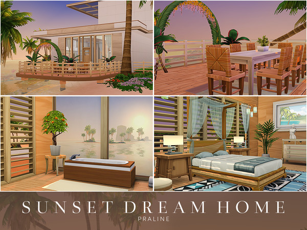 Sims 4 Sunset Dream Home by Pralinesims at TSR